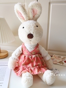 可爱苏克雷兔穿衣布娃娃小兔，背带连衣裙女孩睡觉安抚抱枕生日礼物