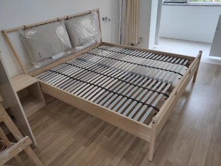 国内宜家约纳斯床架实木床双人床IKEA家具