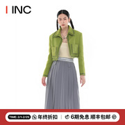 recto设计师品牌 IINC  23SS 刺绣花呢短款夹克外套女