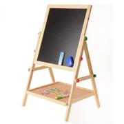 号大实木儿童画板画架双面，磁性可升降宝宝，写字板白板支架式小黑板