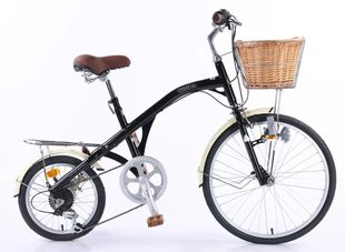 凤凰钓鱼车自行车大小轮24寸16寸禧玛诺变速女式复古单车