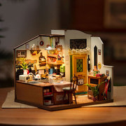 若态若来幸福厨房diy小屋礼物摆件女生手工diy模型木质小房子桌面