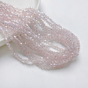 4mm菱形水晶玻璃珠子两头尖，散珠手工diy串珠手链项链饰品材料配件