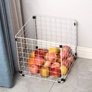 厨房蔬菜水果收纳筐铁网镂空通风透气金属，篮子零食苹果桔子置物架