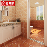 美式田园瓷砖300x300卫生间浴室防滑地砖厨房防污砖阳台露台墙地