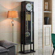德国赫姆勒欧式轻奢落地钟客厅现代时尚家用钟表机械座钟简约立钟