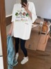 单品DANPIN2024春季韩版卡通字母刺绣印花宽松减龄短袖T恤女