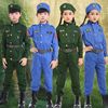 儿童飞行员制服套装男孩机长衣服男童纯棉服装女童飞行服空军服