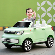儿童电动车四轮汽车五菱mini可坐人摇摆宝宝男女小孩遥控玩具童车