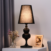 美式遥控台灯卧室床头灯现代简约感应灯北欧风格，温馨调光触摸台灯