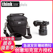 thinkTANK创意坦克858三角摄影包微单反一机一镜相机包斜跨单肩包