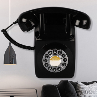 壁挂式仿古电话机欧式复古家用挂墙座机酒店床头浴室小分机