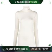 香港直邮Jil Sander吉尔 桑达女士长袖T恤白色印花圆领贴身型