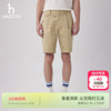 Hazzys哈吉斯春夏季英伦风潮流时尚通勤字母短裤潮休闲直筒裤子男