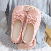 月子鞋春秋款包跟软底产后孕妇秋冬季室内3月份4纯棉防滑产妇拖鞋