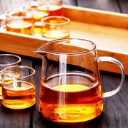财盛窑三角直身加厚耐热玻璃，公道杯茶海茶盘，功夫茶具件公杯分茶器