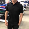 CK Calvin Klein男士商务时尚水质感纯棉纯色短袖polo衫