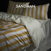 sandman轻奢高定四件套联名款现代简约全棉纯棉床上四件套条纹款