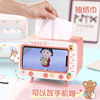 韩国ins创意可爱少女心可爱电视机，造型手机支架桌面抽纸盒纸巾盒