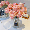 希腊玫瑰仿真花法式假花摆设客厅装饰餐桌干花花束摆件仿生永生花