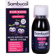 25.9月英国进口Sambucol 1-12岁儿童黑接骨木糖浆120ml*1瓶装
