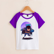 蝙蝠人同人欧美动漫短袖童装，父子装儿子卡通，可爱动漫英雄q版半袖t
