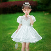 女童生日礼服2024夏季儿童钢琴演出主持人高端婚礼花童洋气公主裙