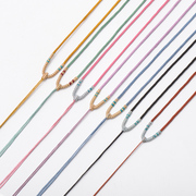 纯手工编织项链绳1.5mm 可调高货玉佩绳吊坠配绳多色男女玉绳