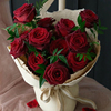 黑巴克丝绒玫瑰花束包装纸，复古红玫瑰氛围包花纸(包花纸)花艺高级艺术纸