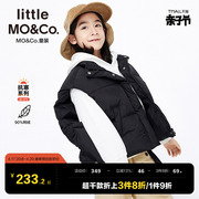 little moco童装冬季儿童羽绒马甲男童女童白鸭绒羽绒服外套洋气