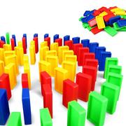 多米诺骨牌1000片儿童益智成人比赛专用智力积木机关标准彩虹玩具