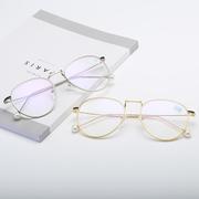珍珠近视眼镜100-600成品眼镜女式潮流近视眼镜，有度数