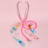仿真过家家体验医生玩具儿童听诊器听筒套装扮演护士打针工具部件