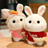 2023兔年吉祥物公仔小白兔玩偶，毛绒玩具兔子，娃娃新年礼物女生可爱