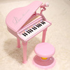 宝丽儿童电子琴，带麦克风女孩钢琴宝宝，早教益智玩具1-3岁可供电源
