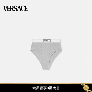 赵露思同款VERSACE/范思哲 女士90s Vintage 徽标罗纹三角裤
