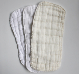 水洗纯棉12层亮白纱布，尿布免折婴幼儿纯棉，长条尿布尿裤专用