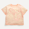 女童粉红色t恤宝宝短袖上衣，儿童夏季童装婴儿，纯棉半袖汗衫打底衣6