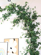招财仿真树叶藤条绿植空调管装饰遮挡假花藤，吊顶塑料植物绿叶藤蔓