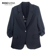 rosealyssa若诗莉莎24春款职场，修身显瘦九分袖，西装外套z4105-1790