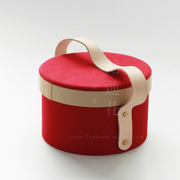 兰莲花旅行茶箱茶具桶茶具，收纳箱便携茶箱红色橘色蓝色多色可选