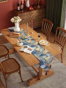 彩带北欧桌旗轻奢高端现代简约美式布艺餐桌布，茶几餐桌长条装饰布