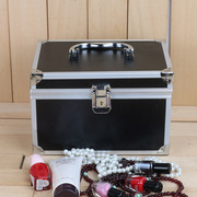 双层大容量收纳盒品网红小号便携专业带锁化妆包手提铝合金化妆箱