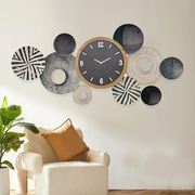 北欧创意客厅沙发背景墙装饰品挂钟，餐厅墙面卧室壁饰时钟钟表挂件