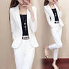 单件套装白色小西装套装女2023春秋韩版时尚，气质英伦风两件套潮