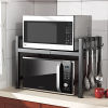 本王(bw)厨房置物架微波炉烤箱，架台面可伸缩电饭煲架厨房用具大