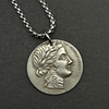 古希腊银币太阳神阿波罗狮子座，星座礼物硬币项链，打孔吊坠情侣小众