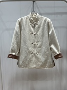 下柜 秋冬女士 中国风新中式本色刺绣真丝桑蚕丝面料款式棉衣棉服