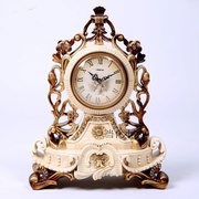 丽盛座钟创意时尚复古怀旧欧式钟表个性简约台钟现代客厅石英钟