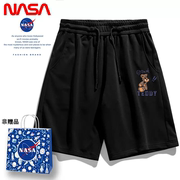 NASA NYEWLN联名款2024夏季短裤男女重磅大码潮牌情侣短裤